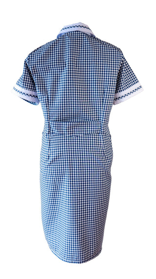 Delantal Cuadrillé Azul