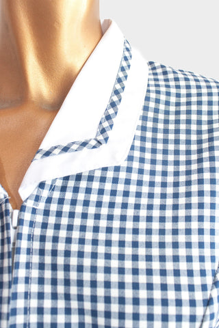 Delantal Cuadrillé Azul