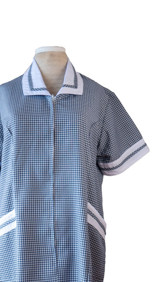 Delantal Cuadrillé Azul