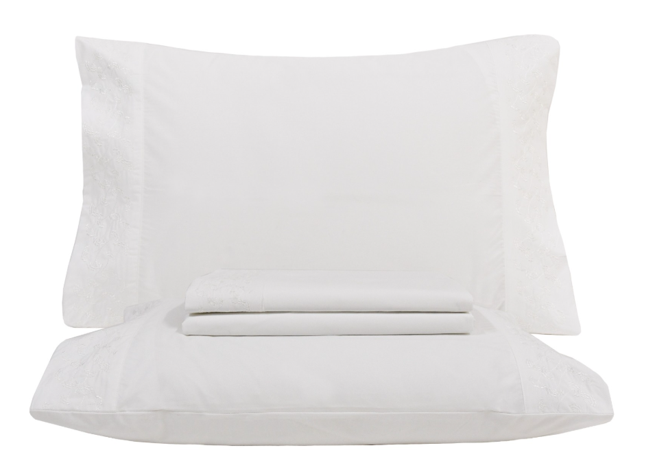 Juego de Sábanas King ,100% Algodón Percal de Portugal.