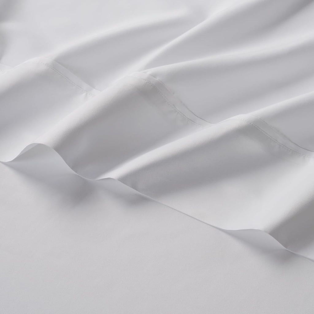 Pack Serta Classic 2 PLAZAS: Juego de Sábanas Blancas + Protector colchón + almohadas