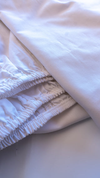 Sábana Bajera Blanca, 3OO hilos.