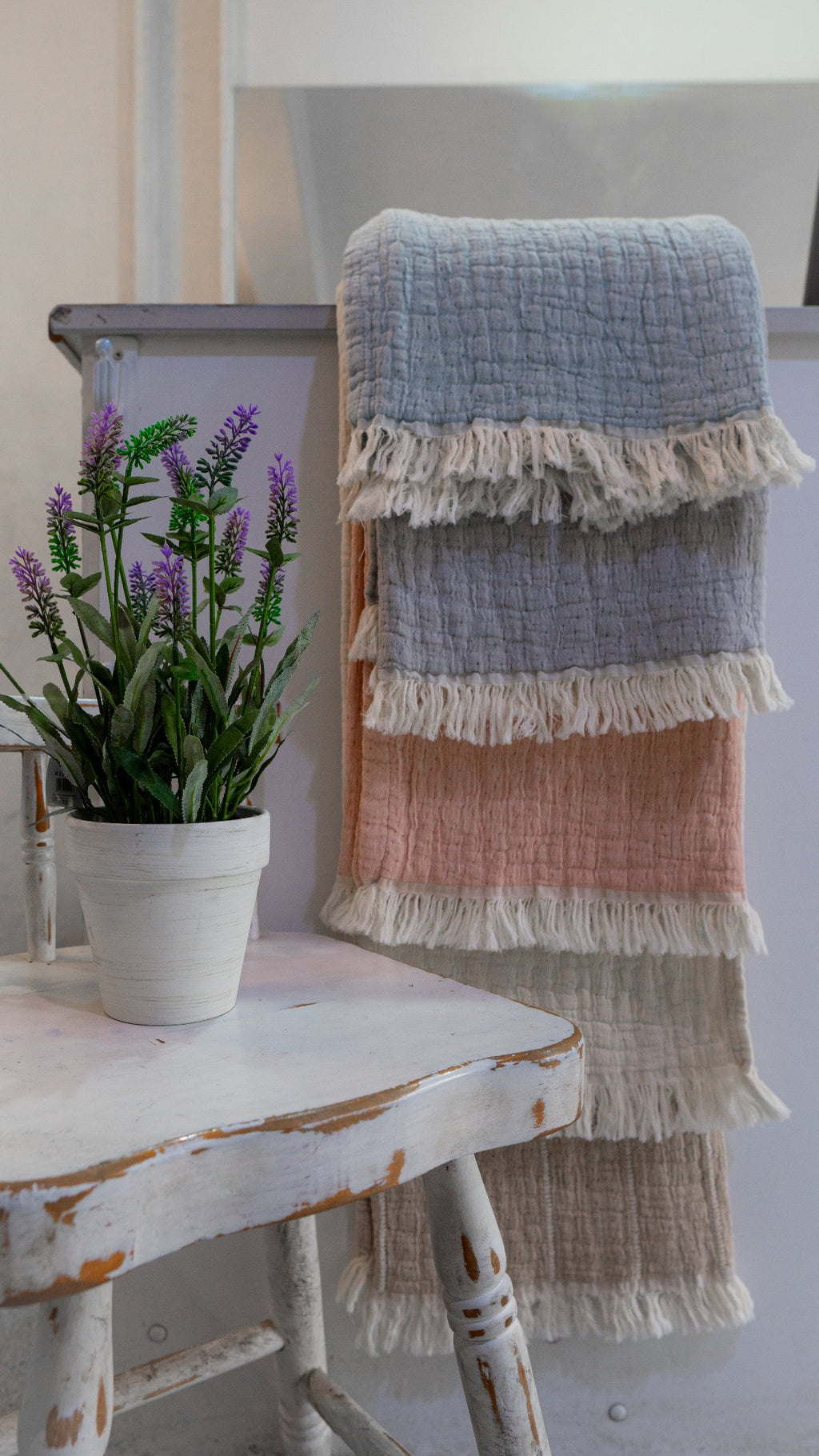 Piecera Oporto Azul 130x240, 100 % Algodón