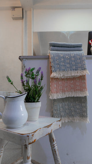 Piecera Oporto Rosa, 100% Algodón