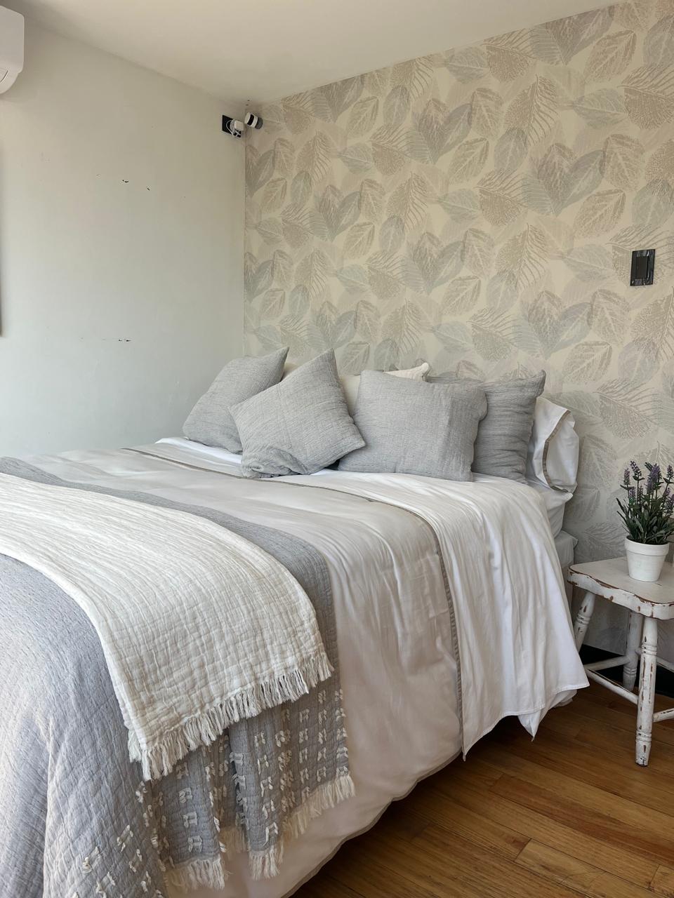 Piecera Oporto Gris Diseño 130x240, 100% Algodón