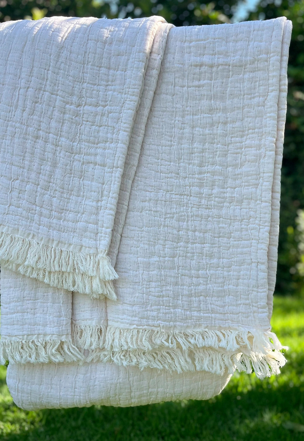 Piecera Oporto Blanca, 100% Algodón