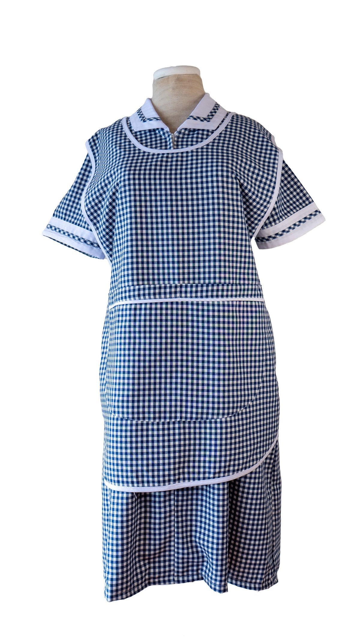 Delantal Cuadrillé Azul