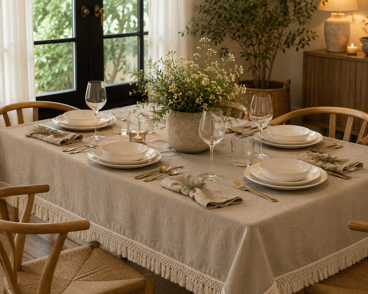 Mantel Brisa Portugal  – Algodón Orgánico y Lino