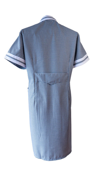 Delantal Cuadrillé  Azul