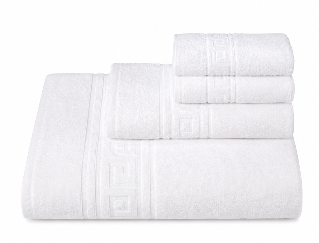 Toalla de Mano Hotel Blanca  100% Algodón Portugués | 500 grs