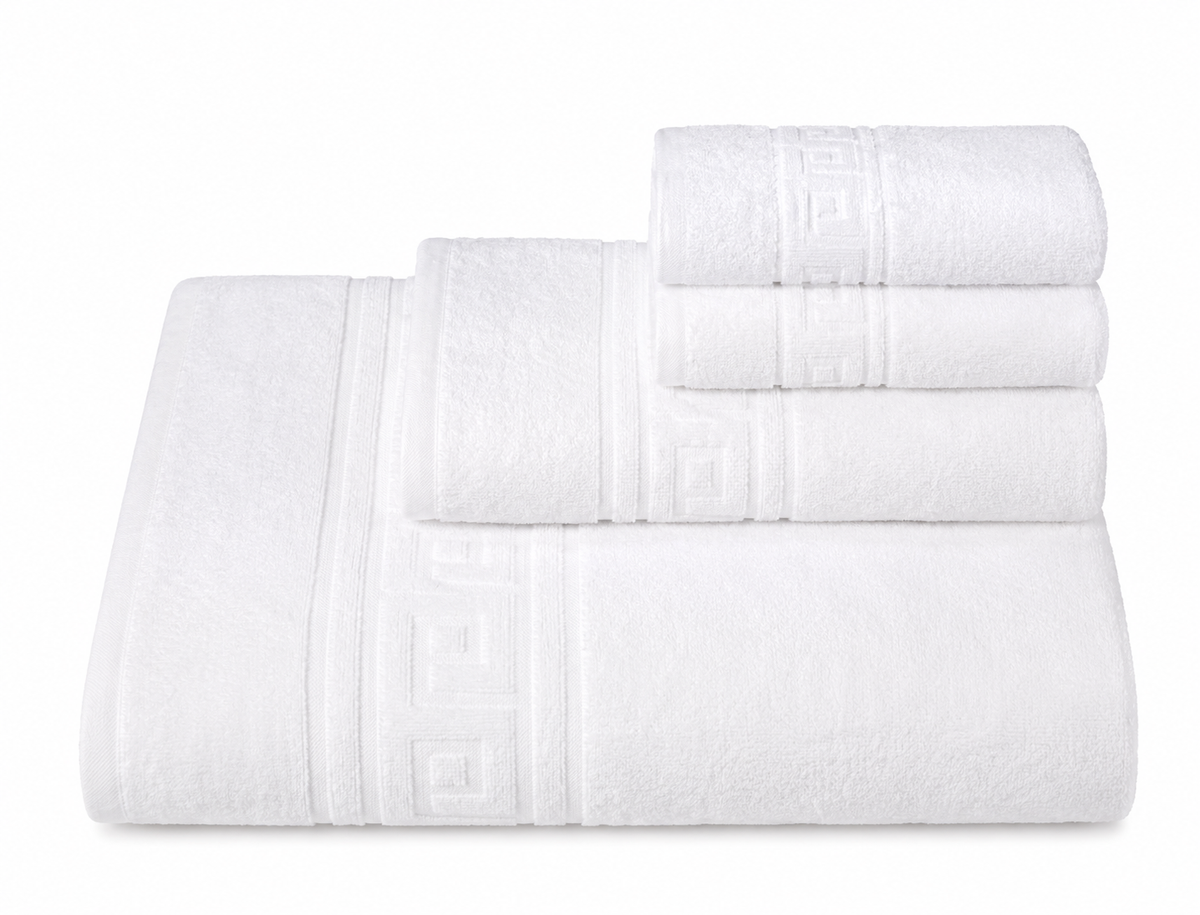 Toalla de Mano Hotel Blanca  100% Algodón Portugués | 500 grs