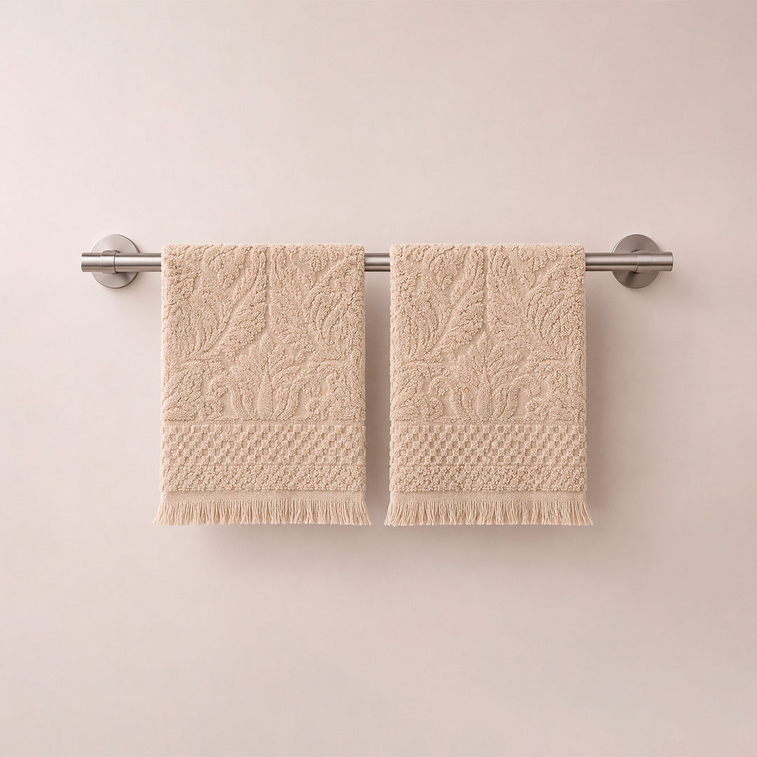 Toalla  de Mano Bohemia Beige | 500 grs | 100% Algodón Portugués