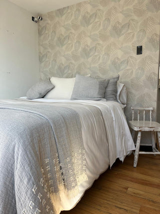 Piecera Oporto Gris Diseño 130x240,  100% Algodón