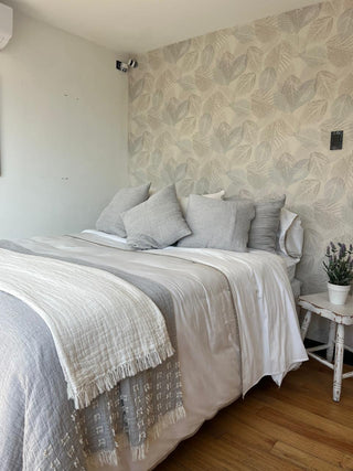 Piecera Oporto Gris Diseño 130x240,  100% Algodón