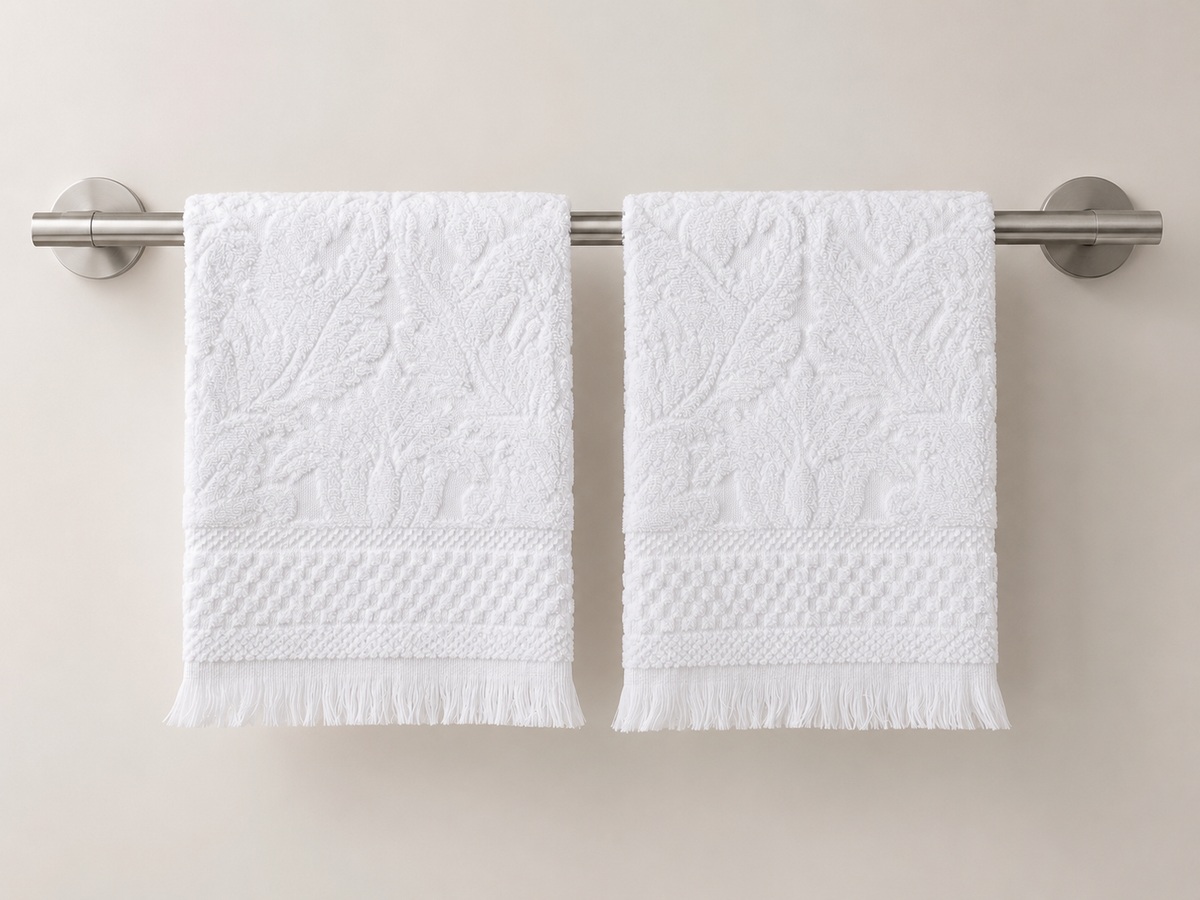Toalla  de Baño Bohemia Blanca | 500 grs | 100% Algodón Portugués