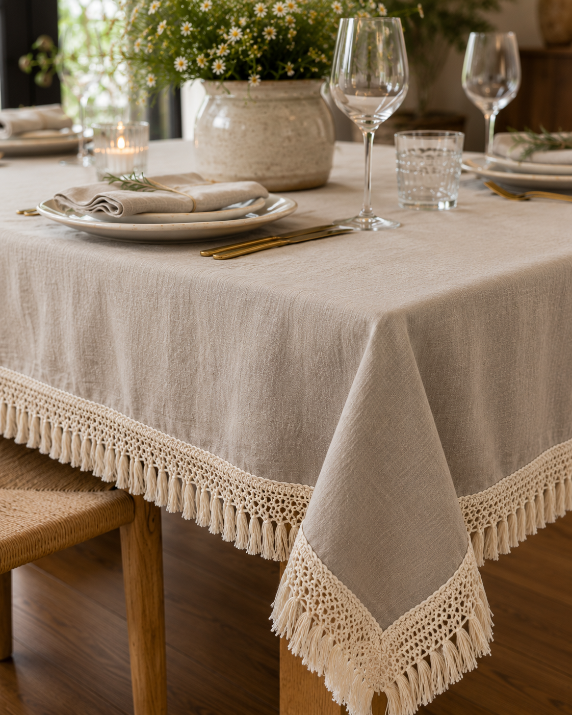 Mantel Brisa Portugal  – Algodón Orgánico y Lino