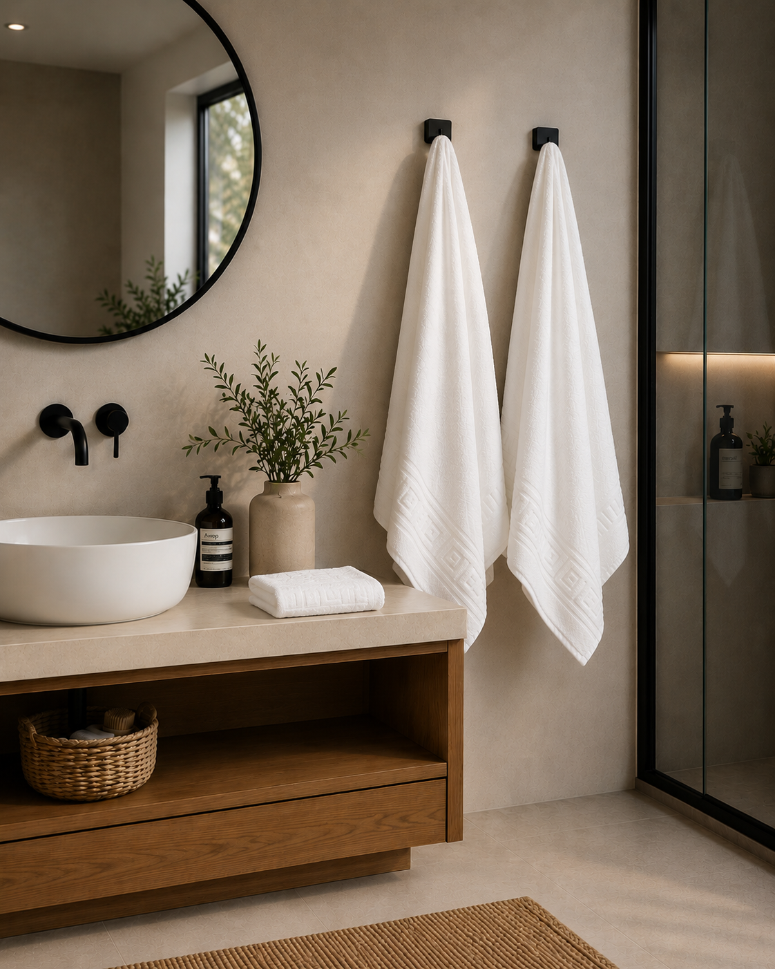 Toalla de Baño Hotel Blanca  100% Algodón Portugués | 500 grs